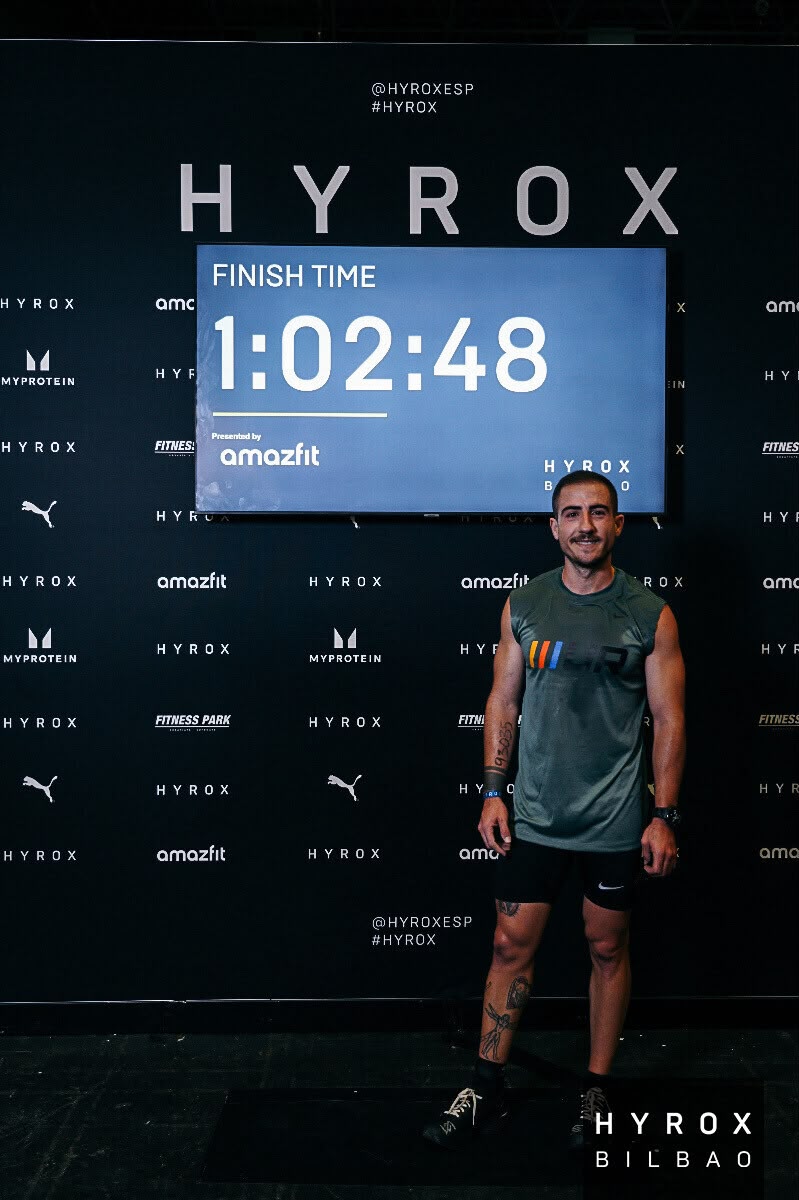 Antonio Rives compitiendo en HYROX