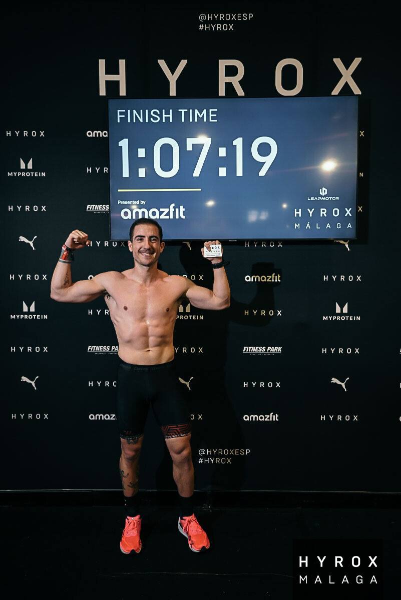 Antonio Rives — HYROX Málaga 1:07:19
